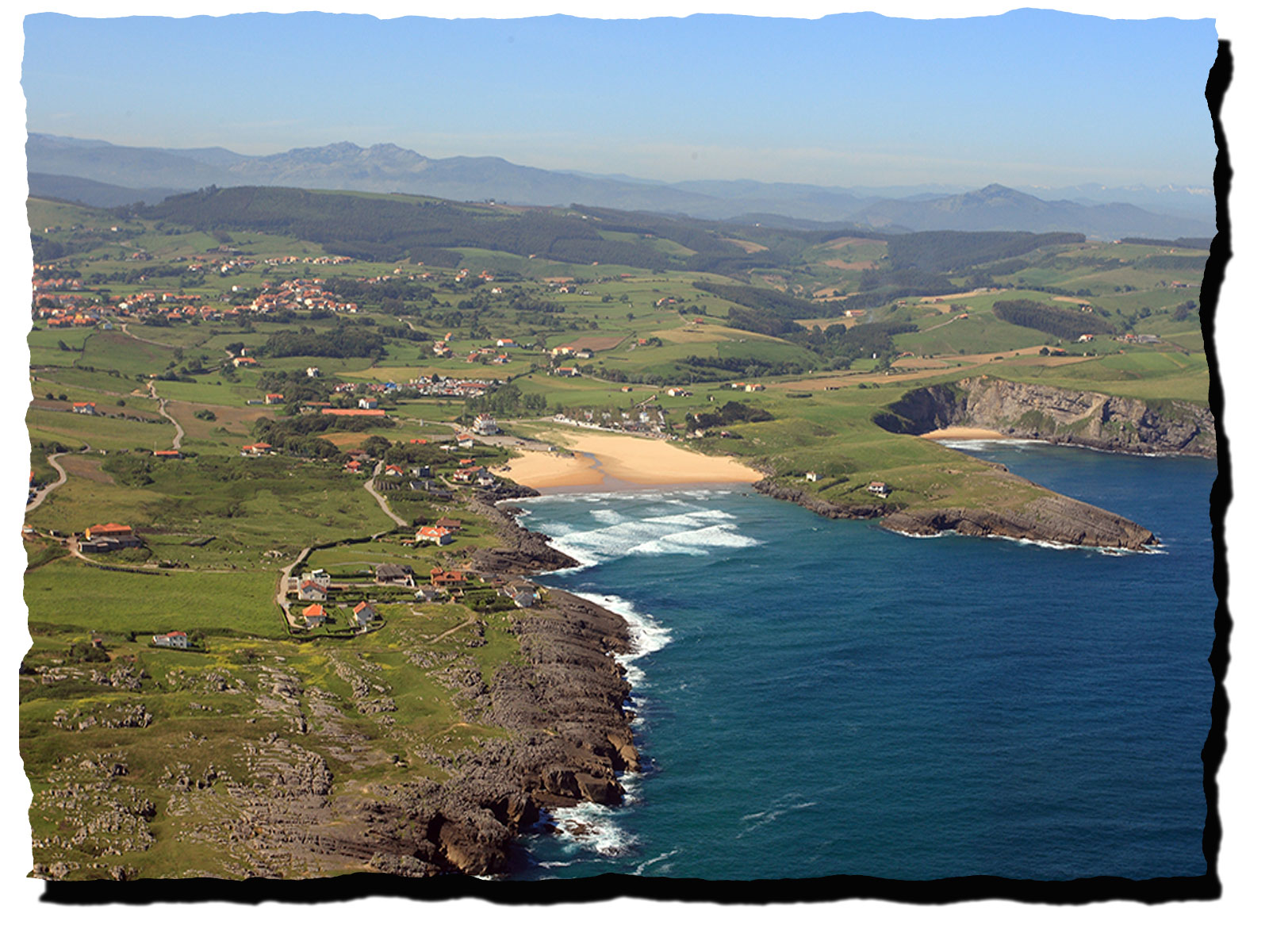 Vista aérea playa cuberris